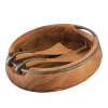 Anvil Salad Bowl W/ Servers*Nambé Outlet