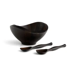 Bella Salad Bowl W/ Servers - Espresso*Nambé Online