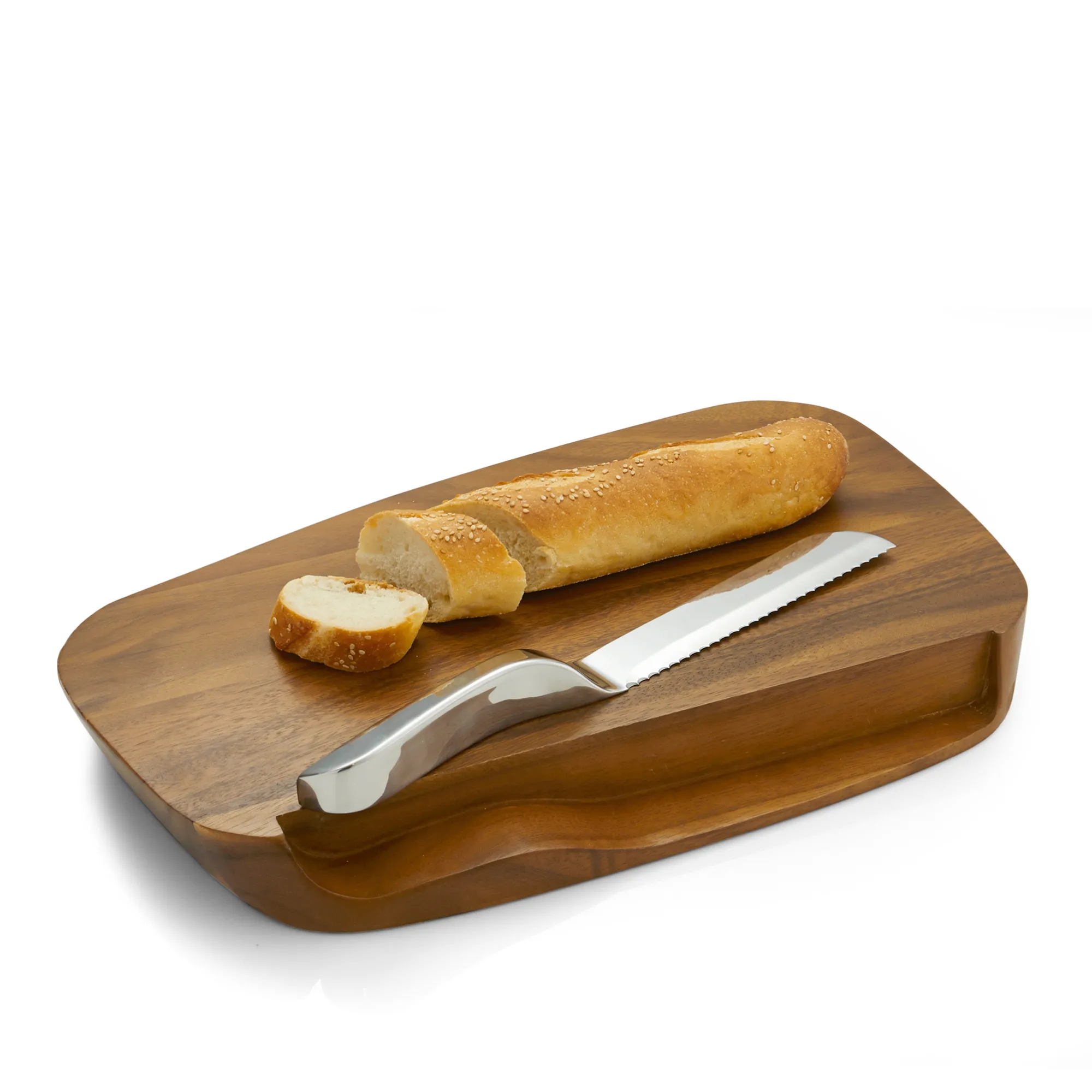 Blend Bread Board With Knife*Nambé Outlet