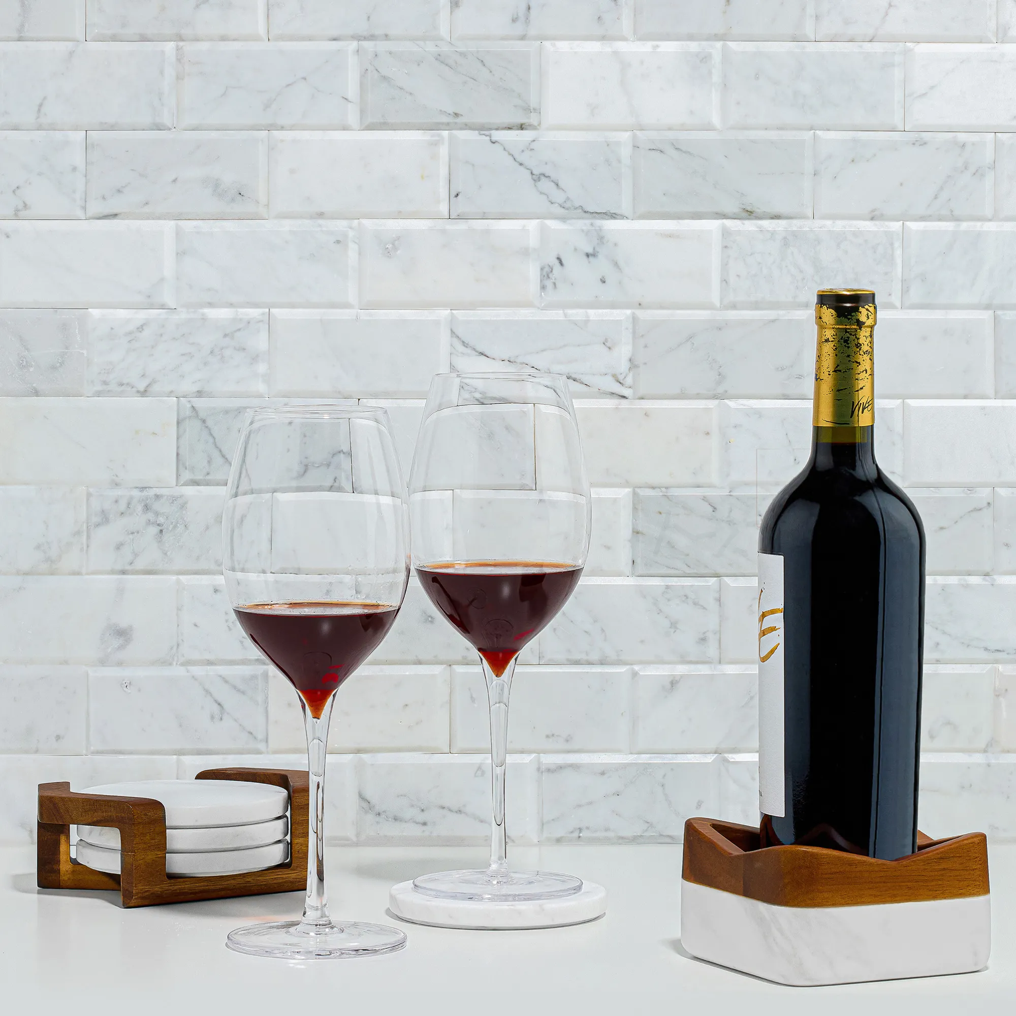 Chevron Wine Coaster*Nambé Hot