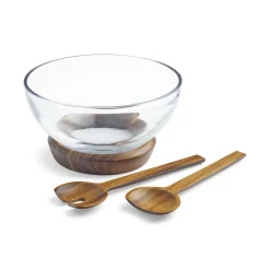 Cooper Salad Bowl W/ Servers*Nambé Sale