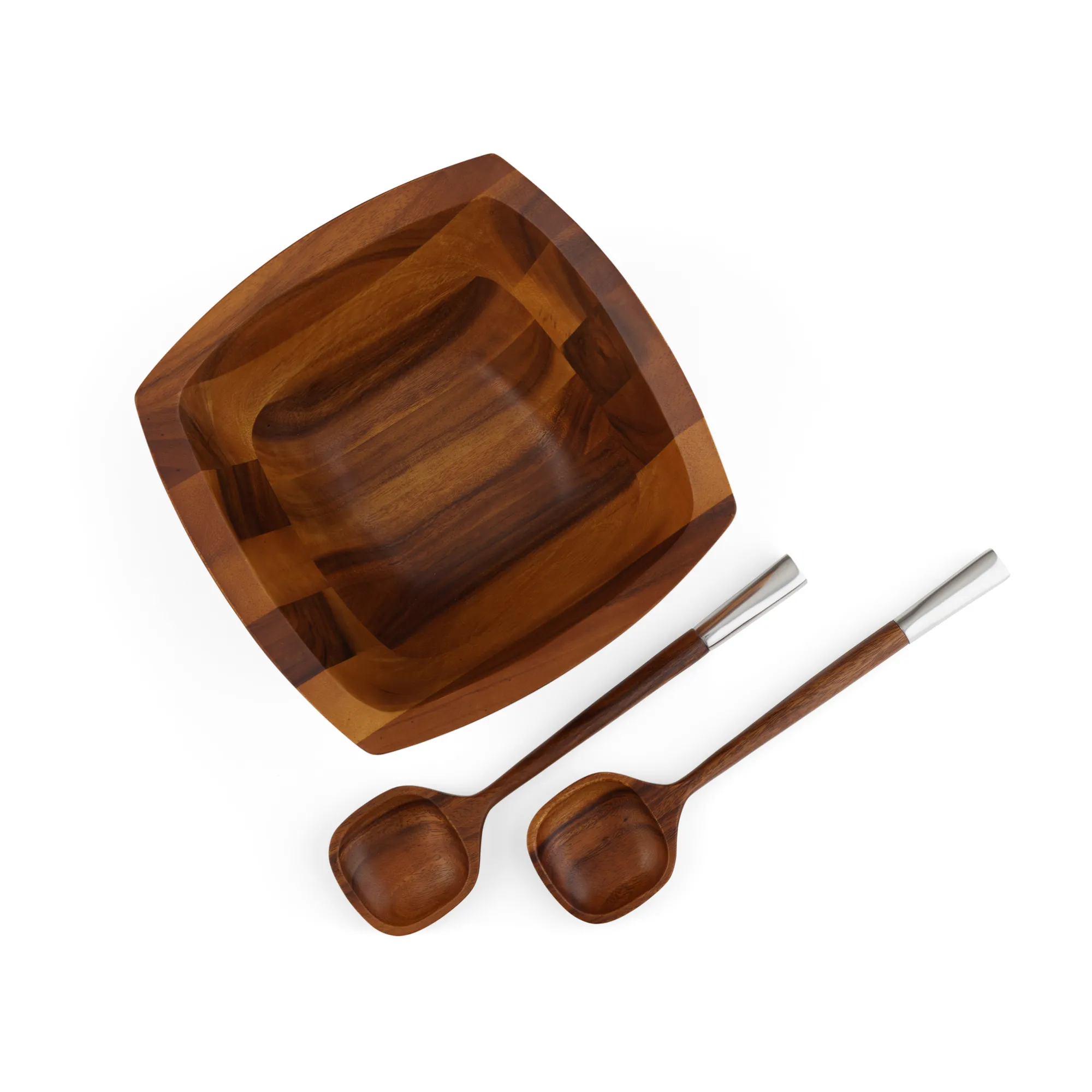 Cube Salad Bowl W/ Servers*Nambé Discount