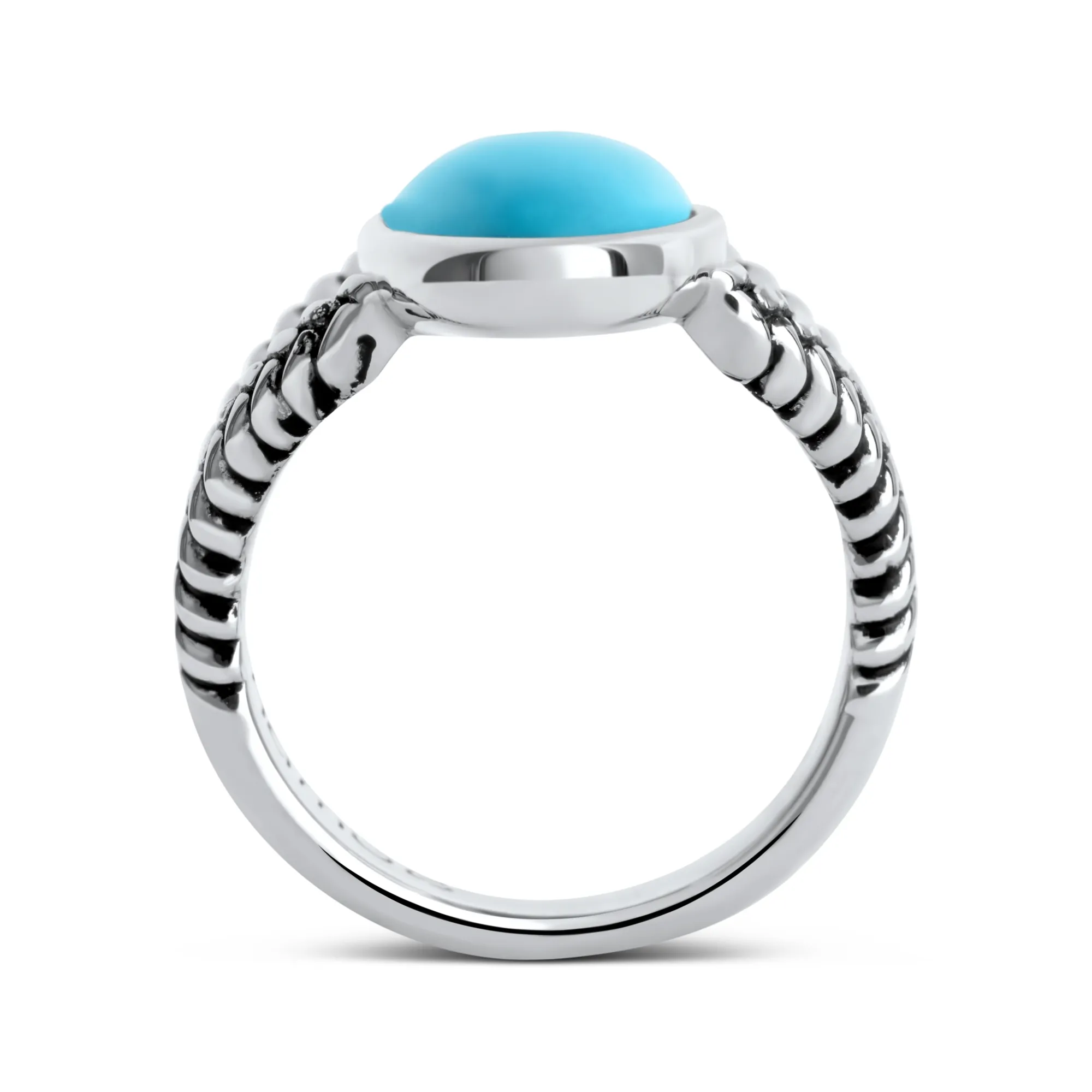 Marina Braid Silver Oval Ring*Nambé