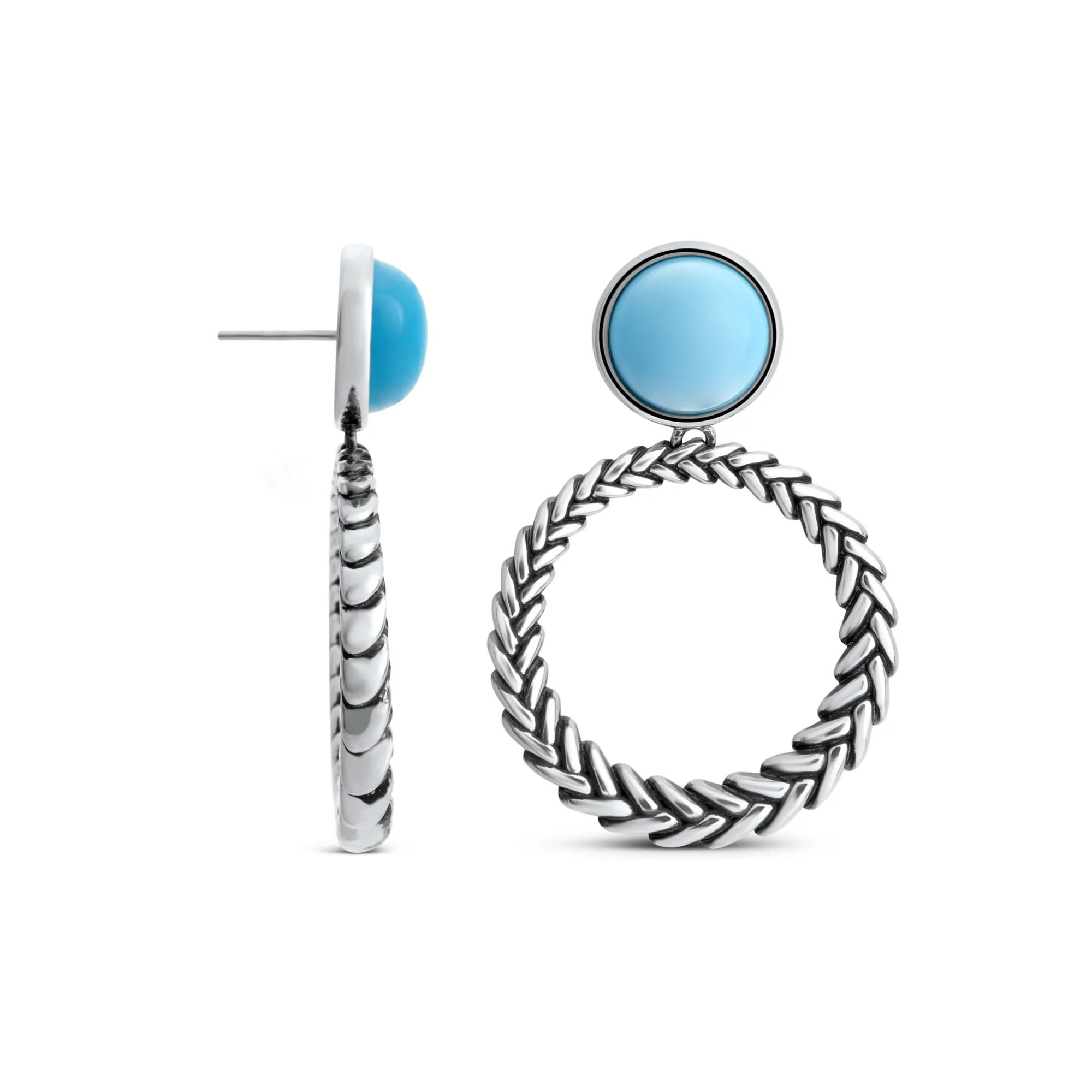 Marina Luxe Silver Loop Earrings*Nambé Best
