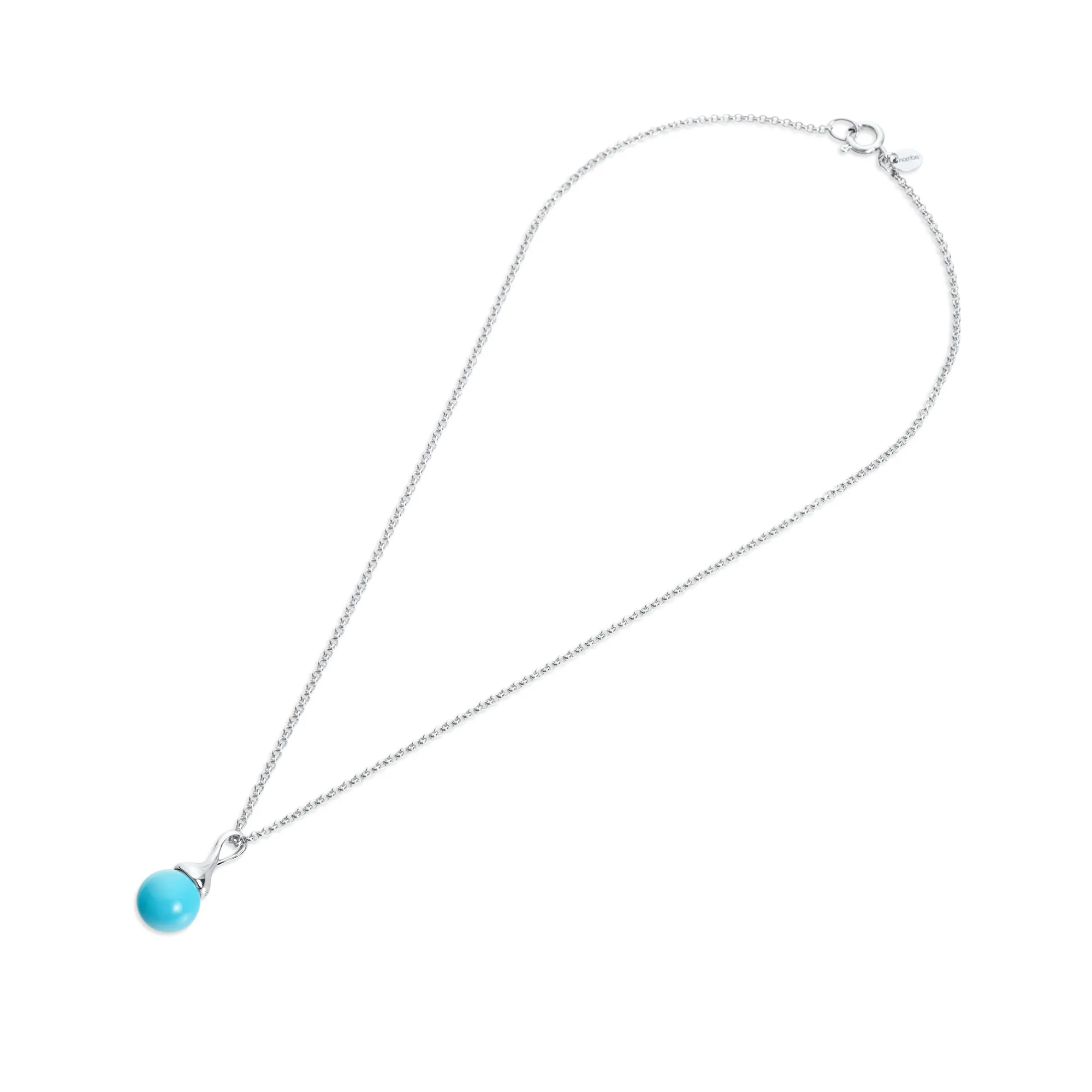 Marina Natural Silver Tide Necklace*Nambé New