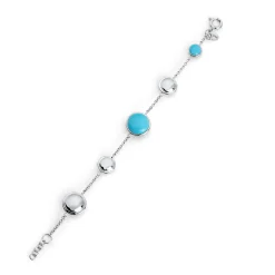 Marina Pebble Station Silver Bracelet*Nambé New