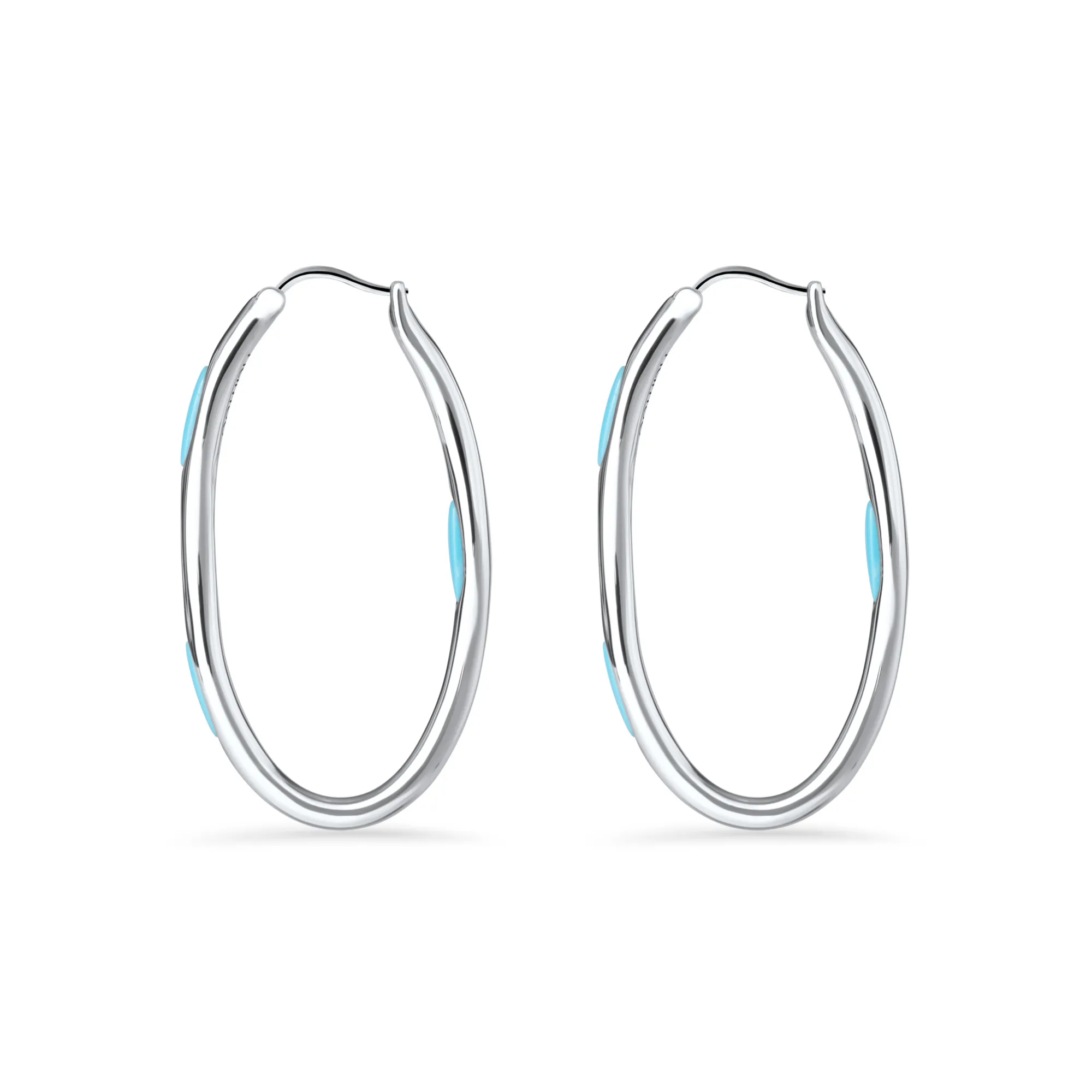 Marina Silver Flow Hoop Earrings*Nambé Outlet