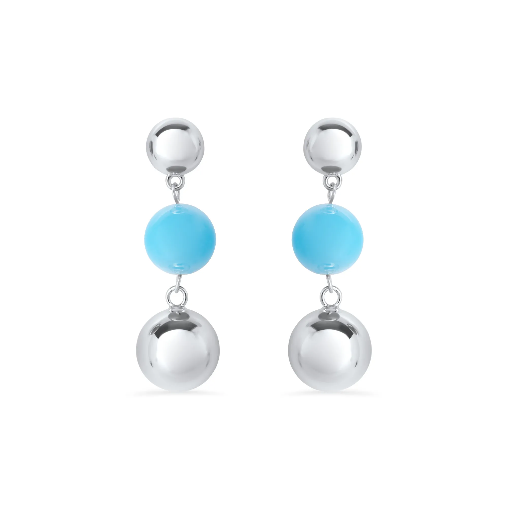 Marina Sphere Earrings*Nambé Hot