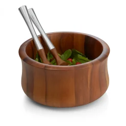 Nara Salad Bowl W/ Servers*Nambé Hot