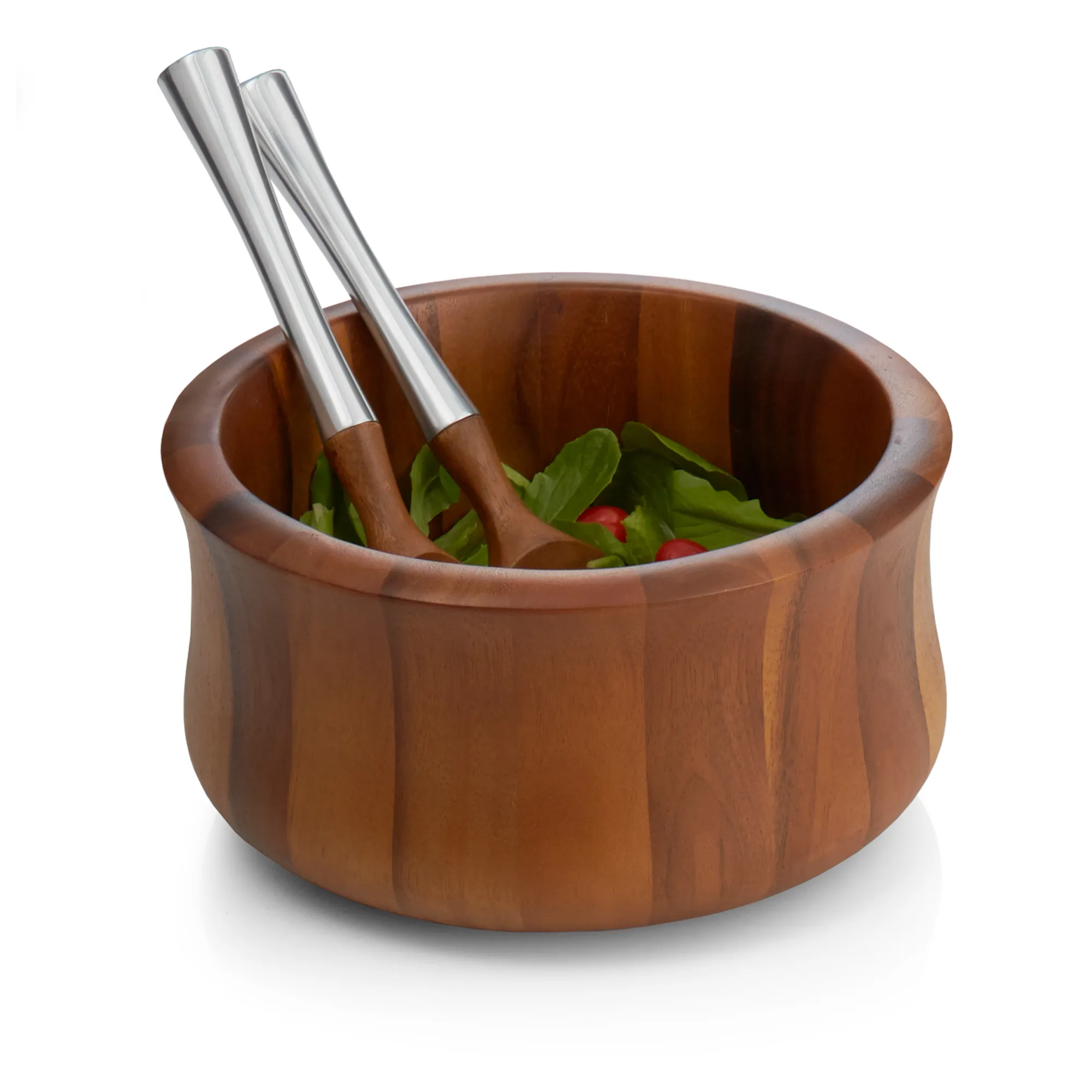 Nara Salad Bowl W/ Servers*Nambé Hot