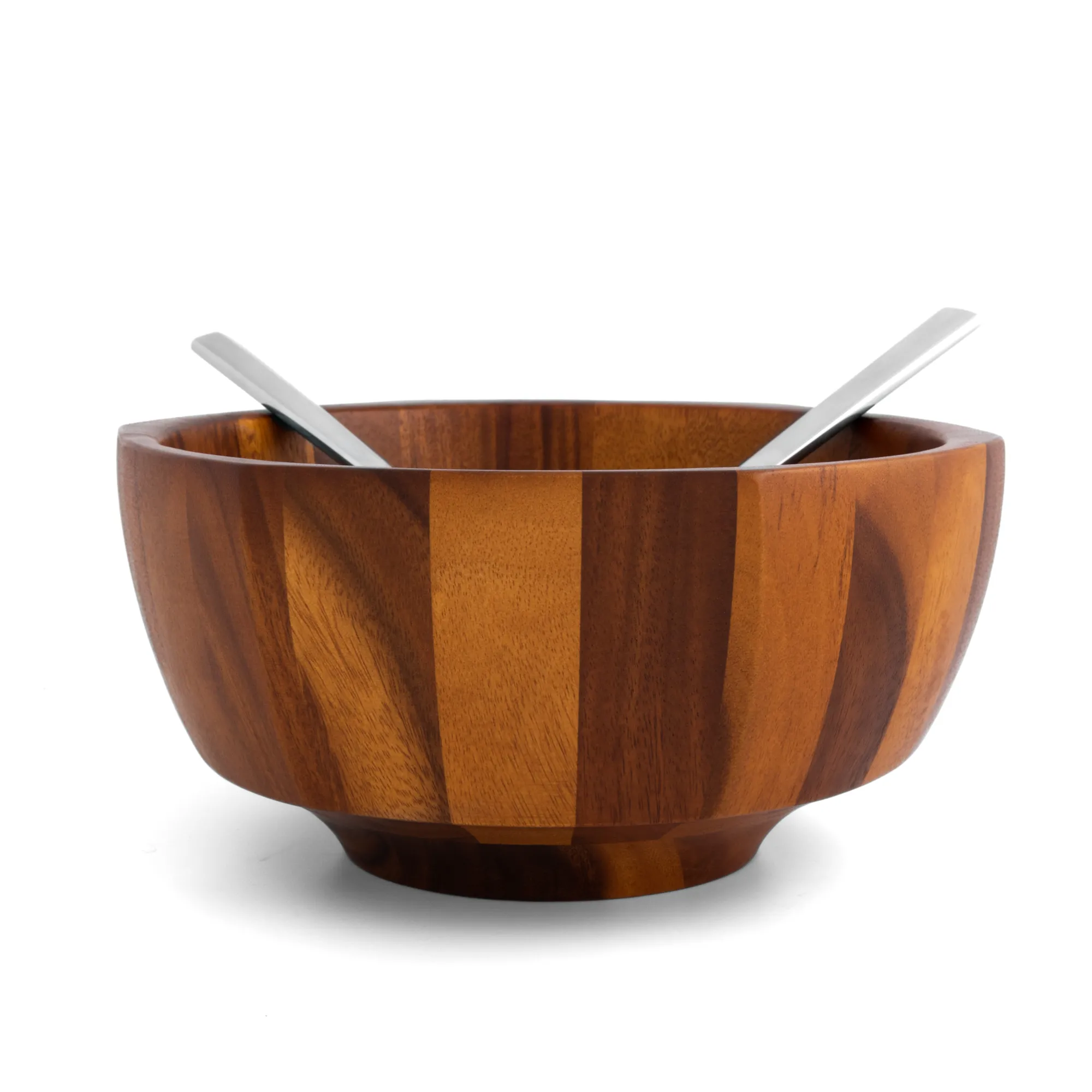 Rivet Salad Bowl W/ Servers*Nambé
