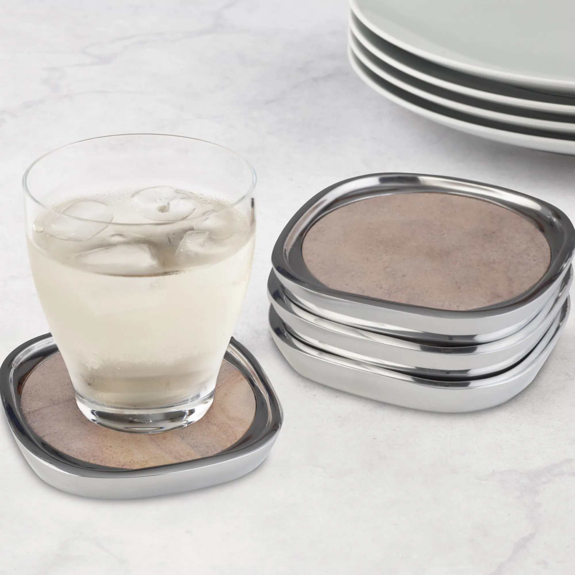 Sandstone Coasters (Set Of 4)*Nambé